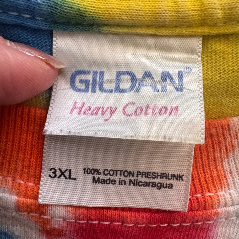Y2K Gildan Tie Dye T-Shirts Lot of 5 Mens size 3XL Spiral Psychedelic colorful - Picture 9 of 12